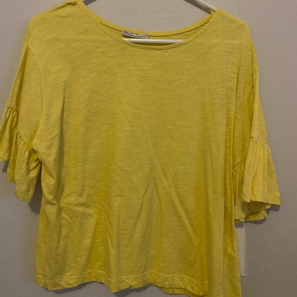 YELLOW ZARA BLOUSE